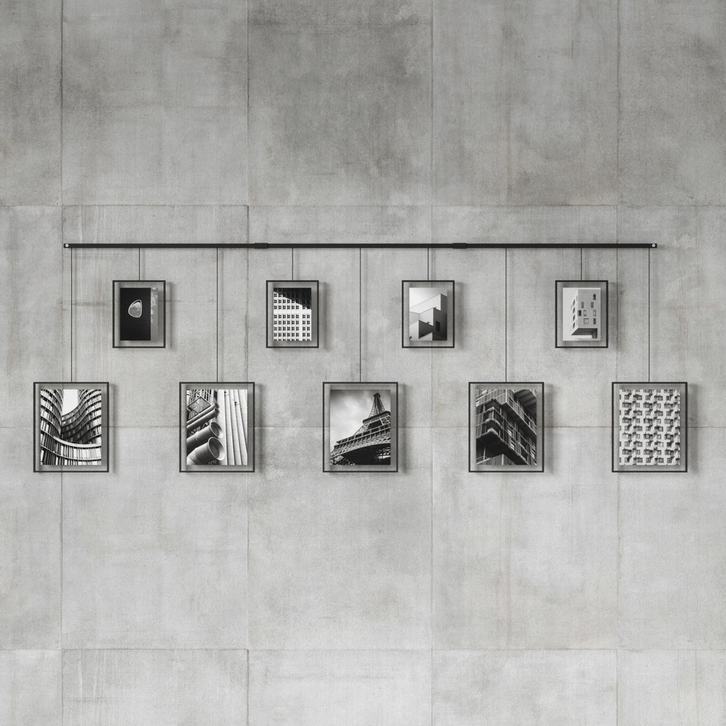 Exhibit Wall Picture Frames, Set of 9