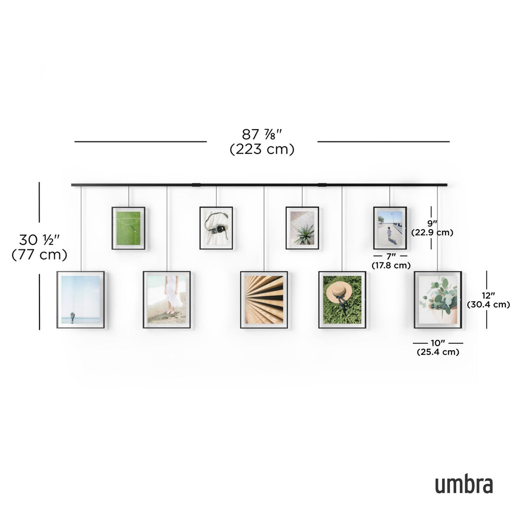 Exhibit Wall Picture Frames, Set of 9